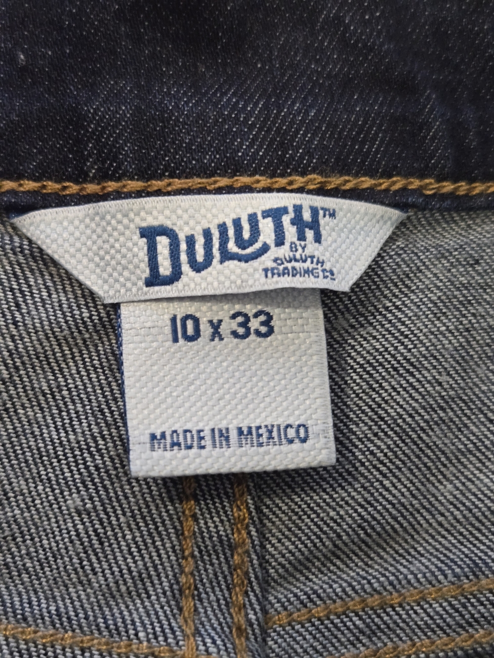 NWT Duluth Trading DuluthFlex Mid Rise Bootcut Jeans 10x33 Dark Wash - Picture 8 of 16